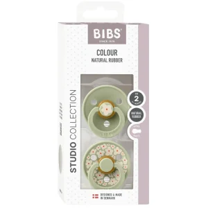 BIBS Baby>Studio Colour Collection Size 1 - Pin Sky Blue & Jasmine Sage Mix