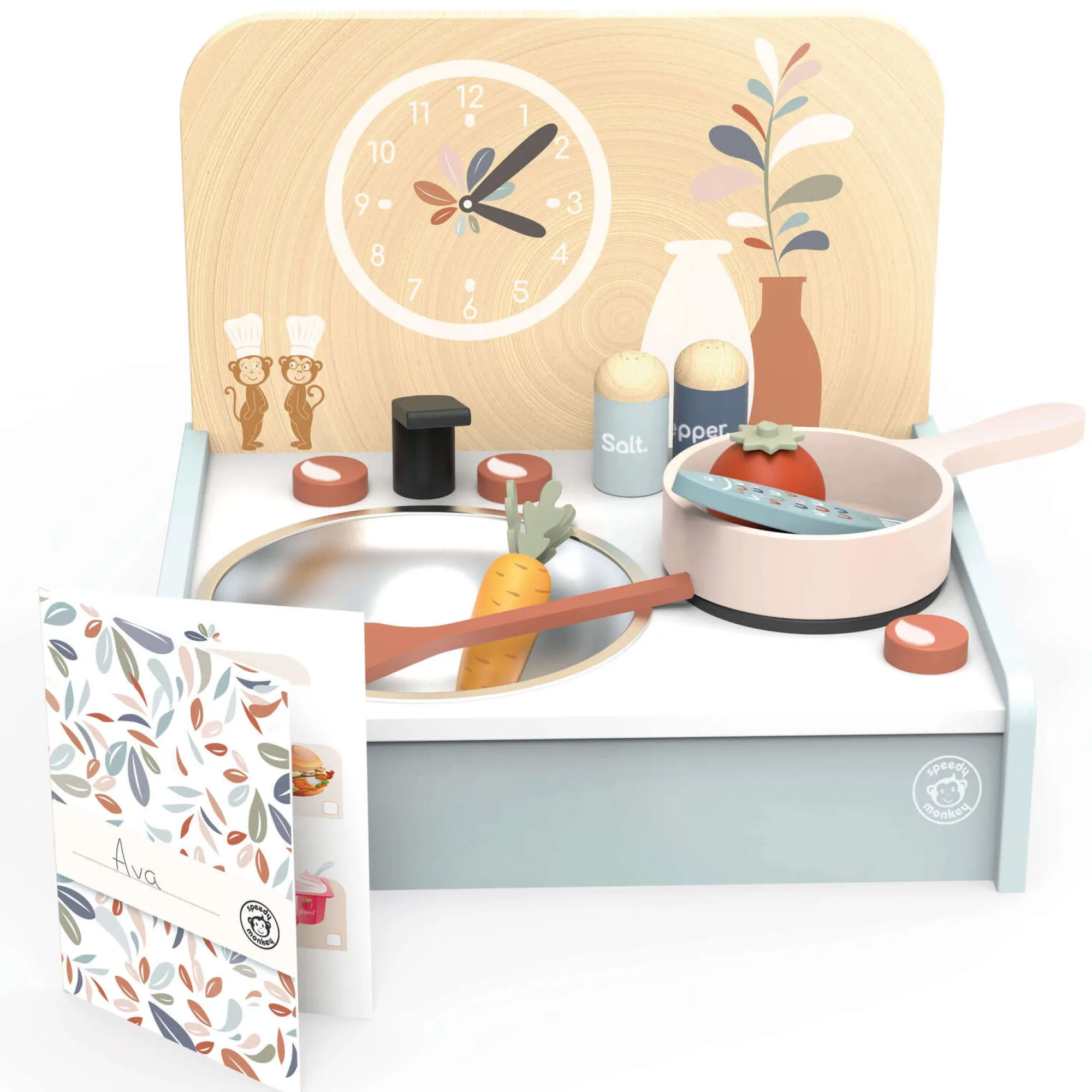 table_kitchen_with__acces_0.webp Speedy Monkey Wooden Toys | Pretend Play>Table Kitchen with 8 Accessories - 3+