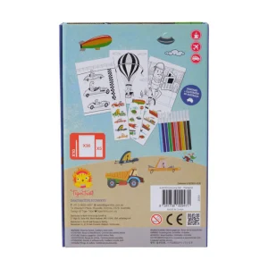 Tiger Tribe Outlet>- Colouring Set - Transport - 4+