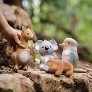 Tikiri Teethers & Rattles | Bath Time>Natural Rubber Hevea Teether, Rattle, Bath Toy - (13 Animals) Sale