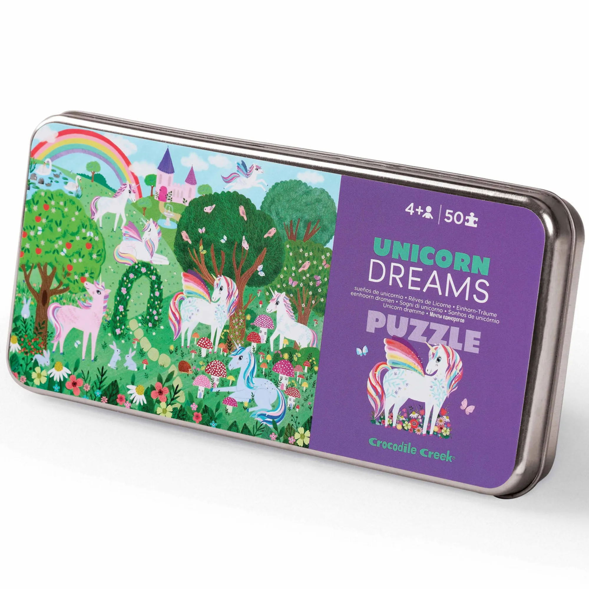 tin_puzzle___pieces__unic_0.webp Crocodile Creek Travel | Puzzles>Tin Puzzle - 50 pieces - Unicorn Dreams - 4+