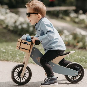 Kinderfeets, Things That Go | 1st Birthday>Tiny Tot PLUS 2- in-1 - Tricycle & Balance Bike - SLATE BLUE - 18M+