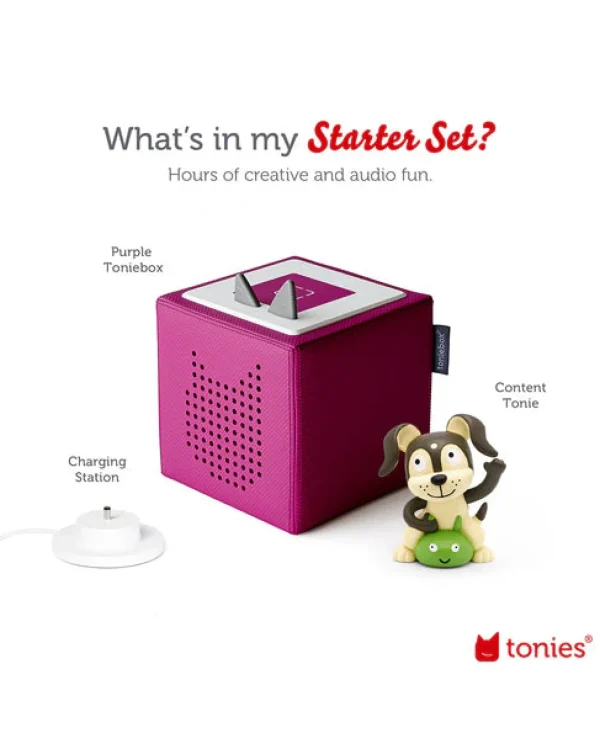 Tonies Travel | Music>Toniebox Playtime Puppy Starter Set - Purple