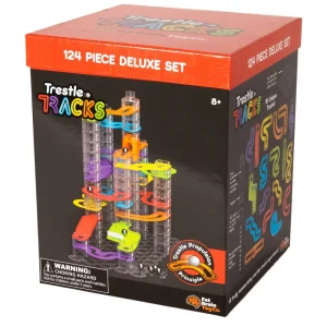 Fat Brain Toy Co Open Ended Play>Trestle Tracks - 124 Piece Deluxe Set - 8+
