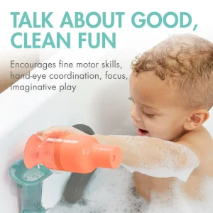 BOON Bath Time | 1st Birthday>TUBES - Aqua / Grey - 12M+