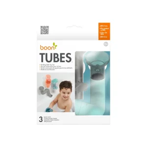 BOON Bath Time | 1st Birthday>TUBES - Aqua / Grey - 12M+
