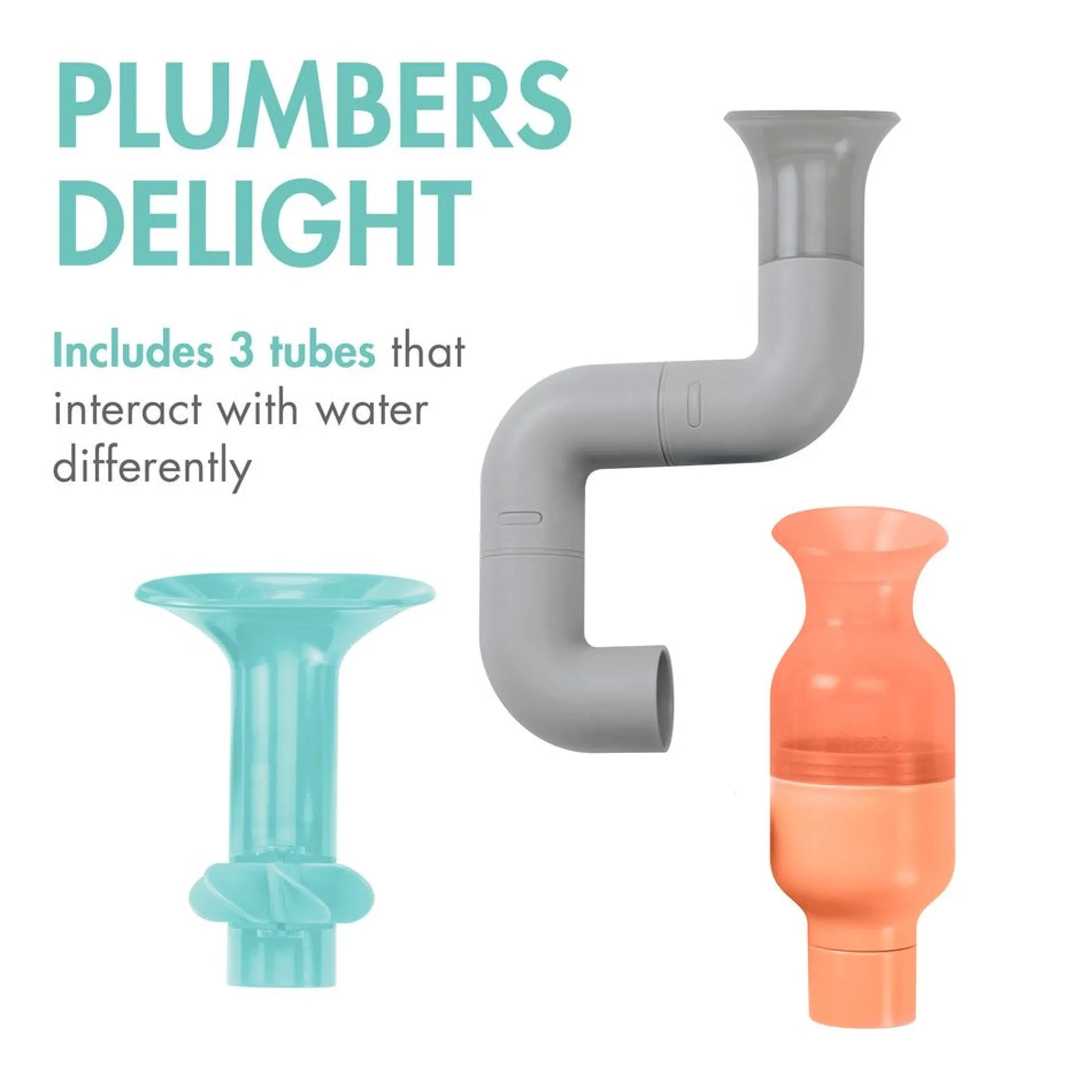 tubes__aqua__grey__m_3.webp BOON Bath Time | 1st Birthday>TUBES - Aqua / Grey - 12M+