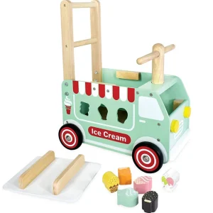 I'm Toy Wooden Toys | Things That Go>Walk and Ride - Ice Cream Truck Sorter - 12M+