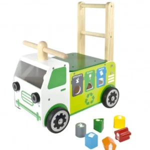 I'm Toy Wooden Toys | Things That Go>Walk and Ride - Recycling Truck Sorter - 12M+