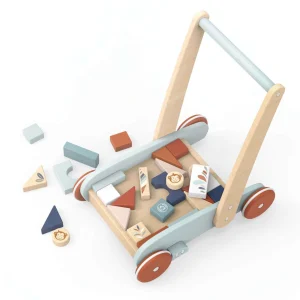 Speedy Monkey Wooden Toys | 1st Birthday>Walker with 27 Blocks - 12M+