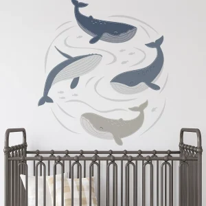 Lolli Living Decor>Wall Decal Set - Oceania Whales