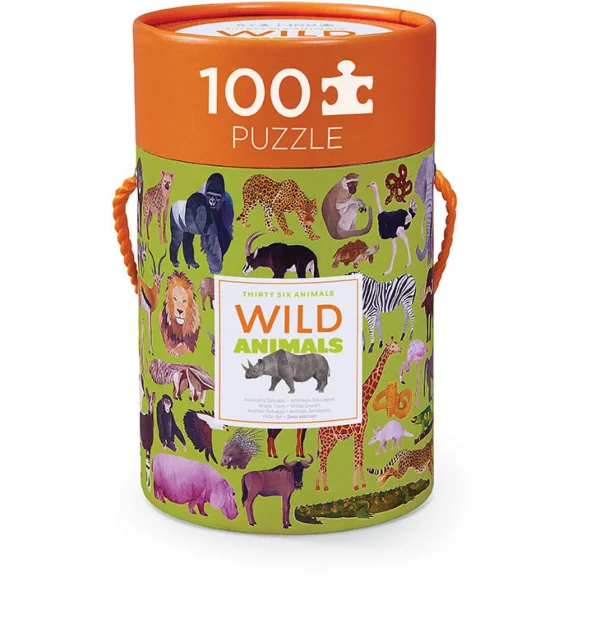 Crocodile Creek Puzzles>36 Wild Animals Puzzle - 100 pieces - 5+