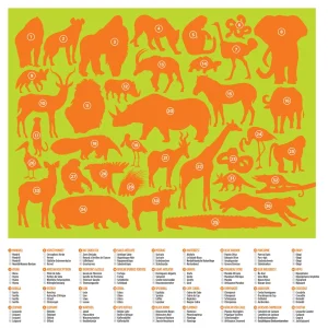 Crocodile Creek Puzzles>36 Wild Animals Puzzle - 100 pieces - 5+