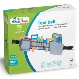 New Classic Toys Wooden Toys | Pretend Play>Wooden Tool Belt Set - 3+