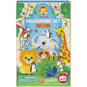 Tiger Tribe Travel | Art & Craft>Zoo Colouring Set - 4+