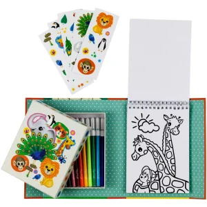 Tiger Tribe Travel | Art & Craft>Zoo Colouring Set - 4+